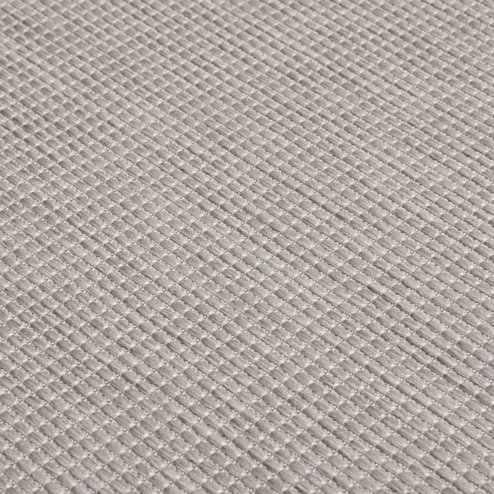 Lauko kilimėlis, taupe spalvos, 120x170cm, plokščio pynimo