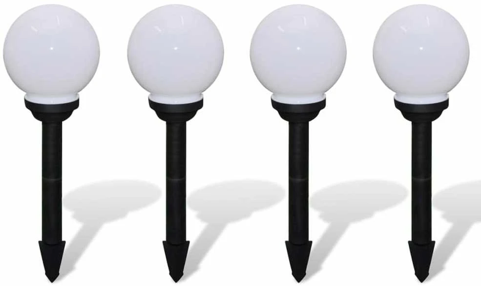 Lauko LED šviestuvai takeliui, 4vnt, 15cm, įsmeigiami