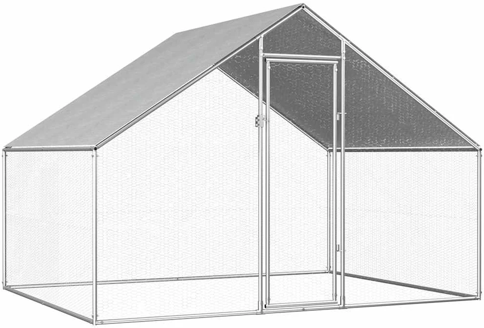Lauko narvas viščiukams, 2,75x2x1,92m, galvanizuotas plienas