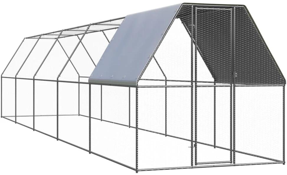 Lauko narvas viščiukams, 2x10x2m, galvanizuotas plienas