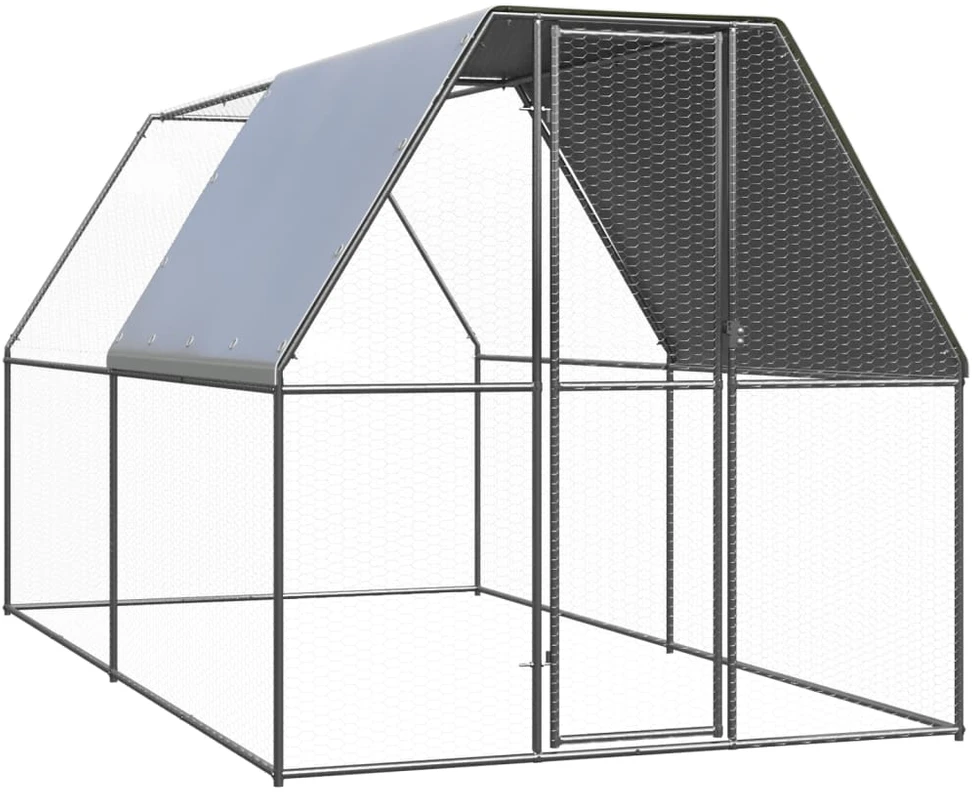 Lauko narvas viščiukams, 2x4x2m, galvanizuotas plienas