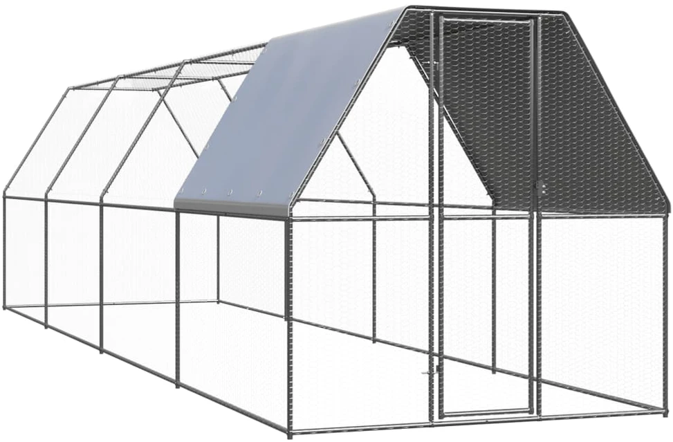 Lauko narvas viščiukams, 2x8x2m, galvanizuotas plienas