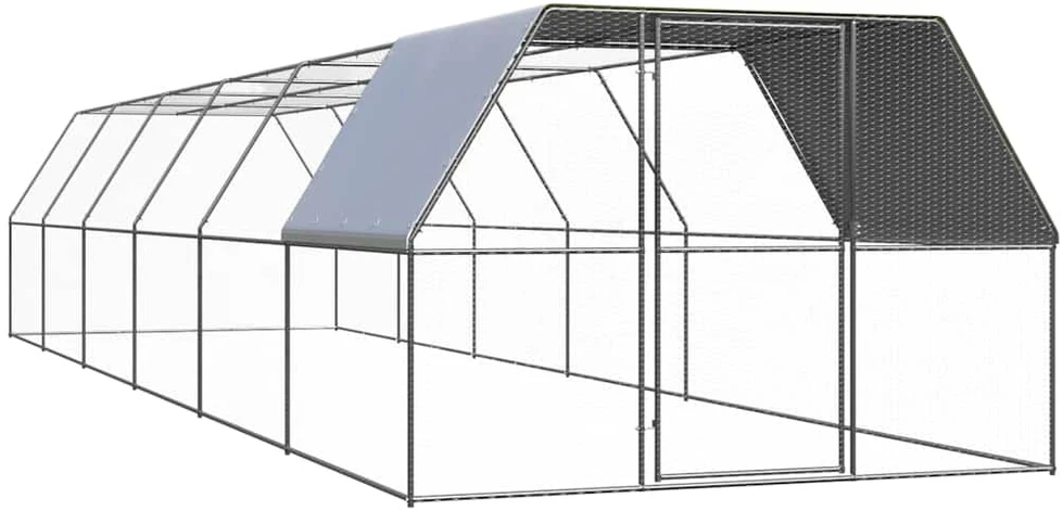 Lauko narvas viščiukams, 3x12x2m, galvanizuotas plienas