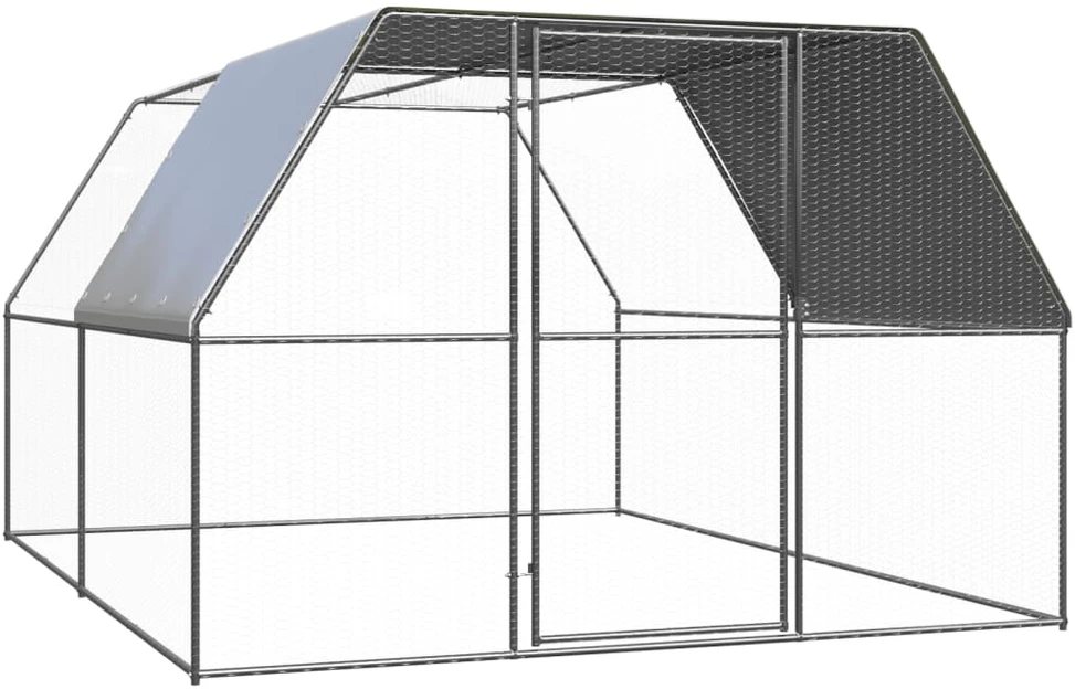 Lauko narvas viščiukams, 3x4x2m, galvanizuotas plienas