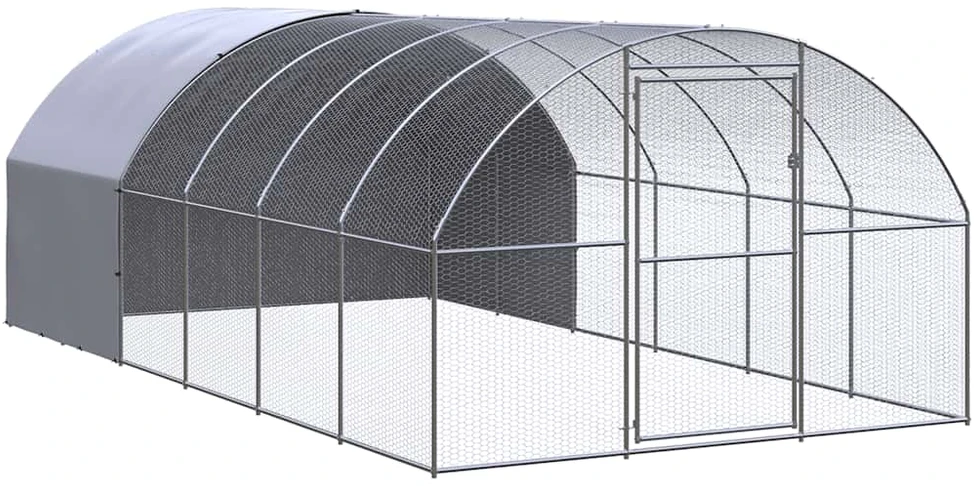 Lauko narvas viščiukams, 3x6x2m, galvanizuotas plienas