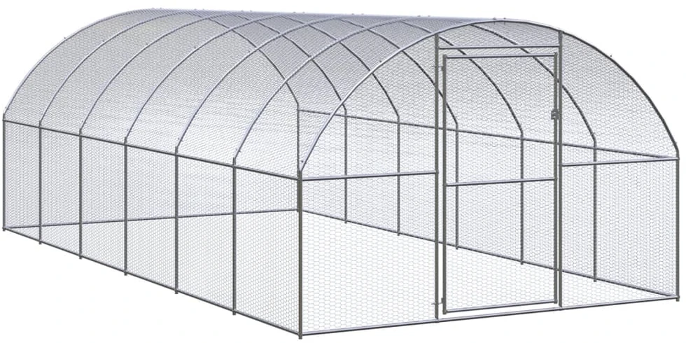 Lauko narvas viščiukams, 3x6x2m, galvanizuotas plienas