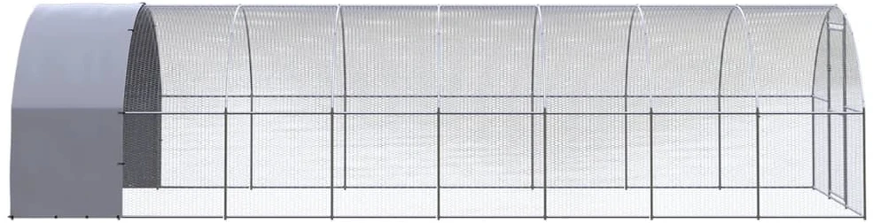 Lauko narvas viščiukams, 3x8x2m, galvanizuotas plienas