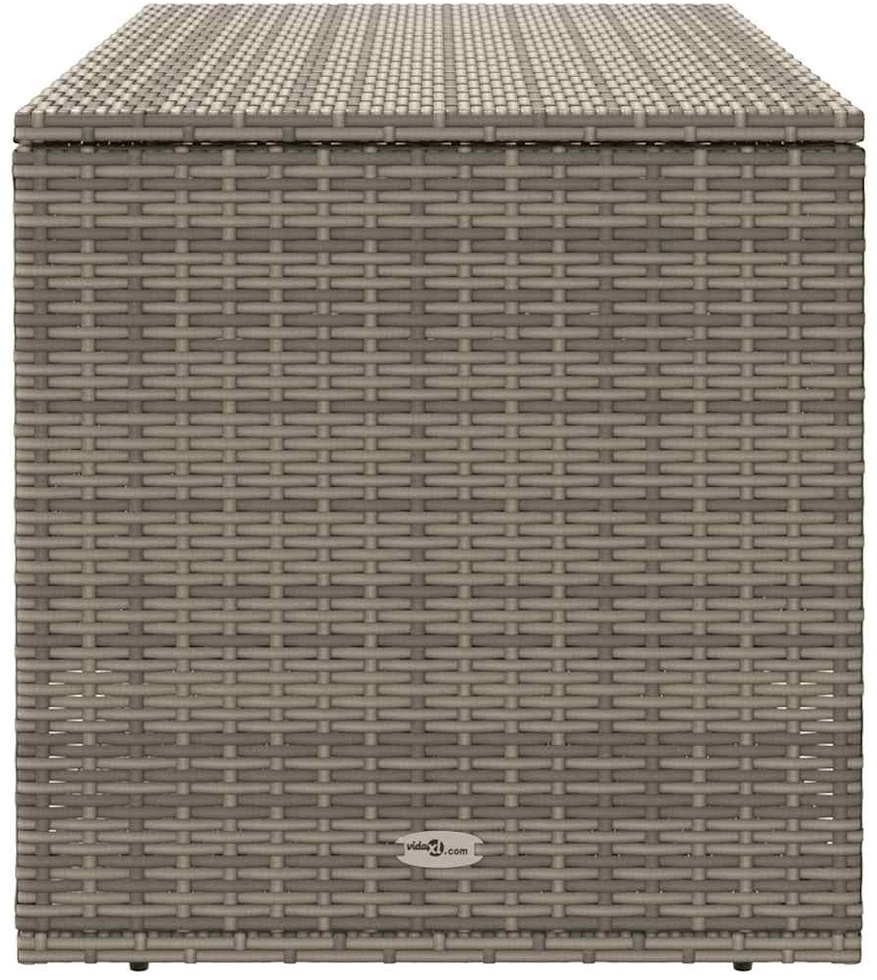 Lauko pagalvėlių dėžė, pilka, 100x55x55,5 cm, poliratanas