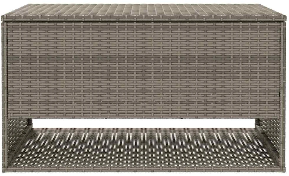 Lauko pagalvėlių dėžė, pilka, 100x55x55,5 cm, poliratanas
