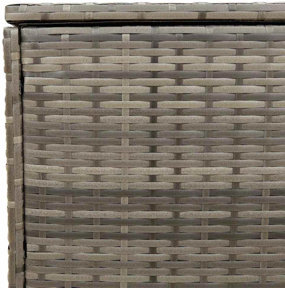 Lauko pagalvėlių dėžė, pilka, 100x55x55,5 cm, poliratanas