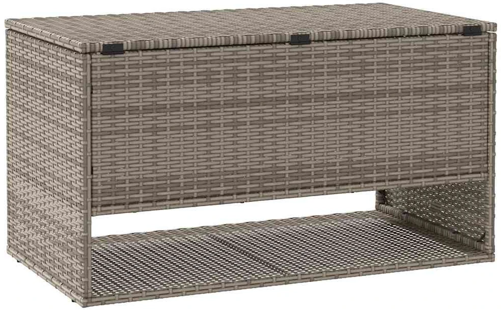 Lauko pagalvėlių dėžė, pilka, 100x55x55,5 cm, poliratanas