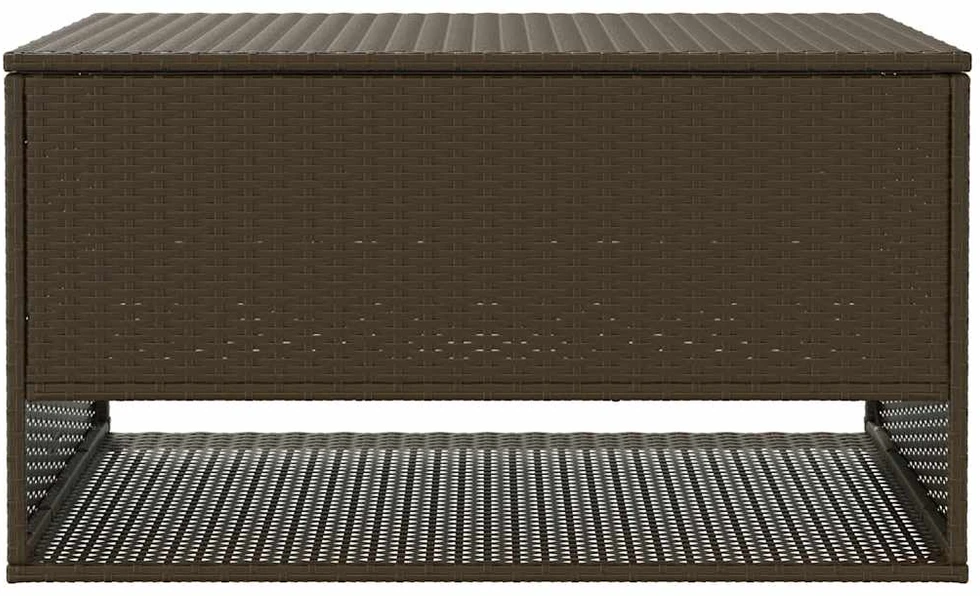 Lauko pagalvėlių dėžė, ruda, 100x55x55,5 cm, poliratanas