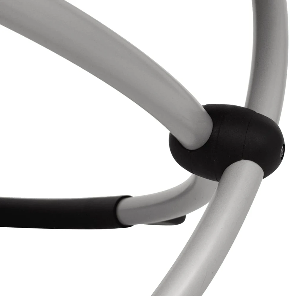 Lauko saulės gultas, kreminis, plienas, geometrinių formų
