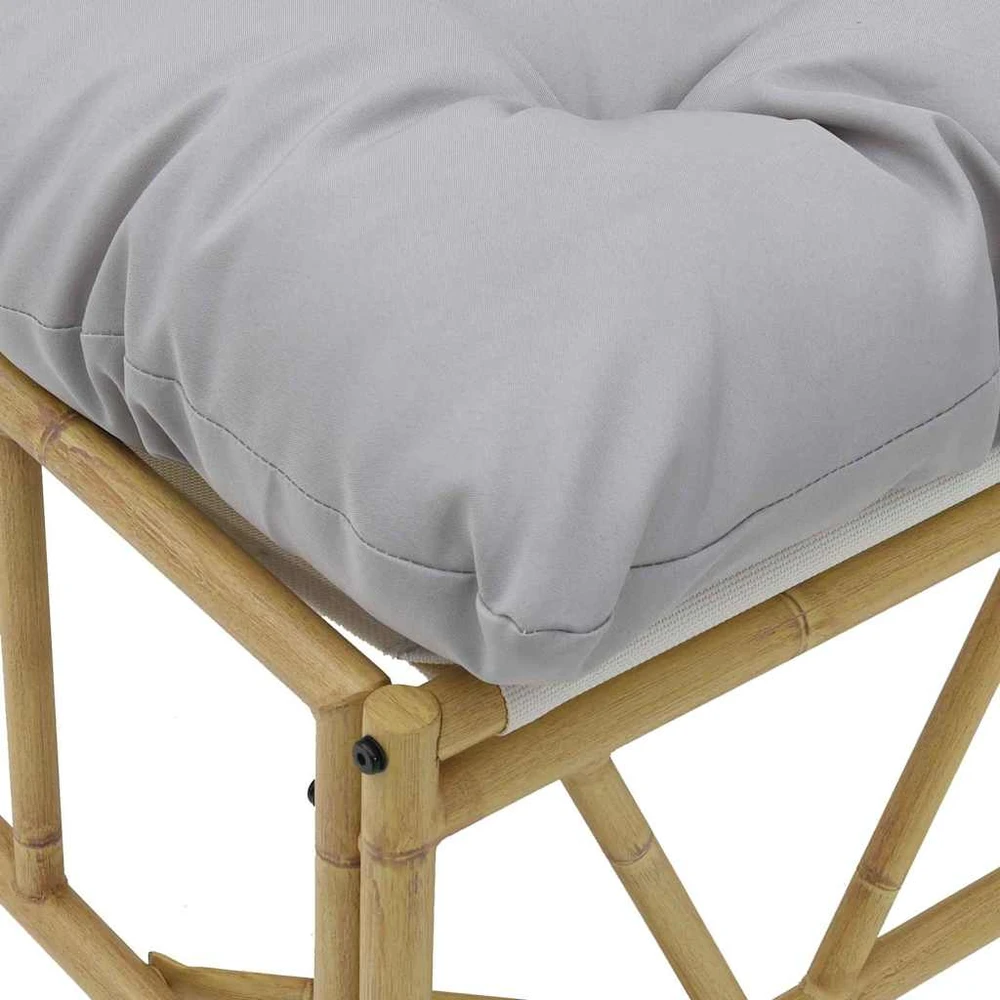 Lauko sėdimos vietos Šviesiai pilka 110 x 74,5 x 71 cm Plienas