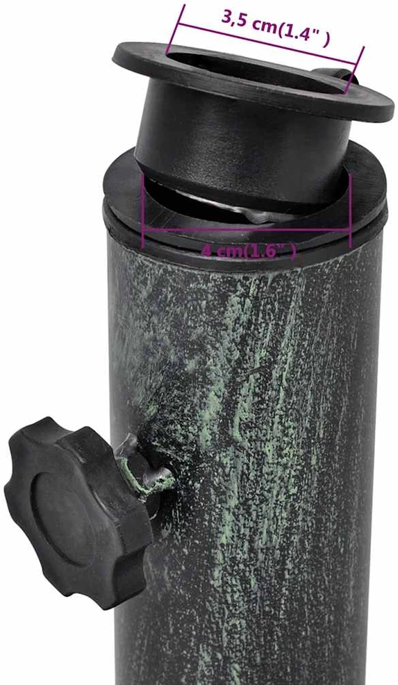 lauko skėčio pagrindas iš ketaus, 12 kg 48 cm