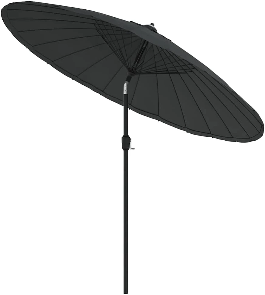 Lauko skėtis nuo saulės su aliuminio stulpu, antracito, 270cm