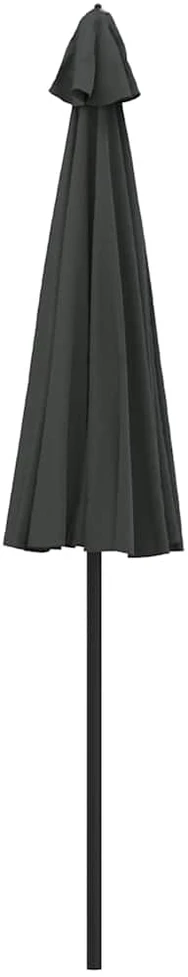 Lauko skėtis nuo saulės su aliuminio stulpu, antracito, 270cm
