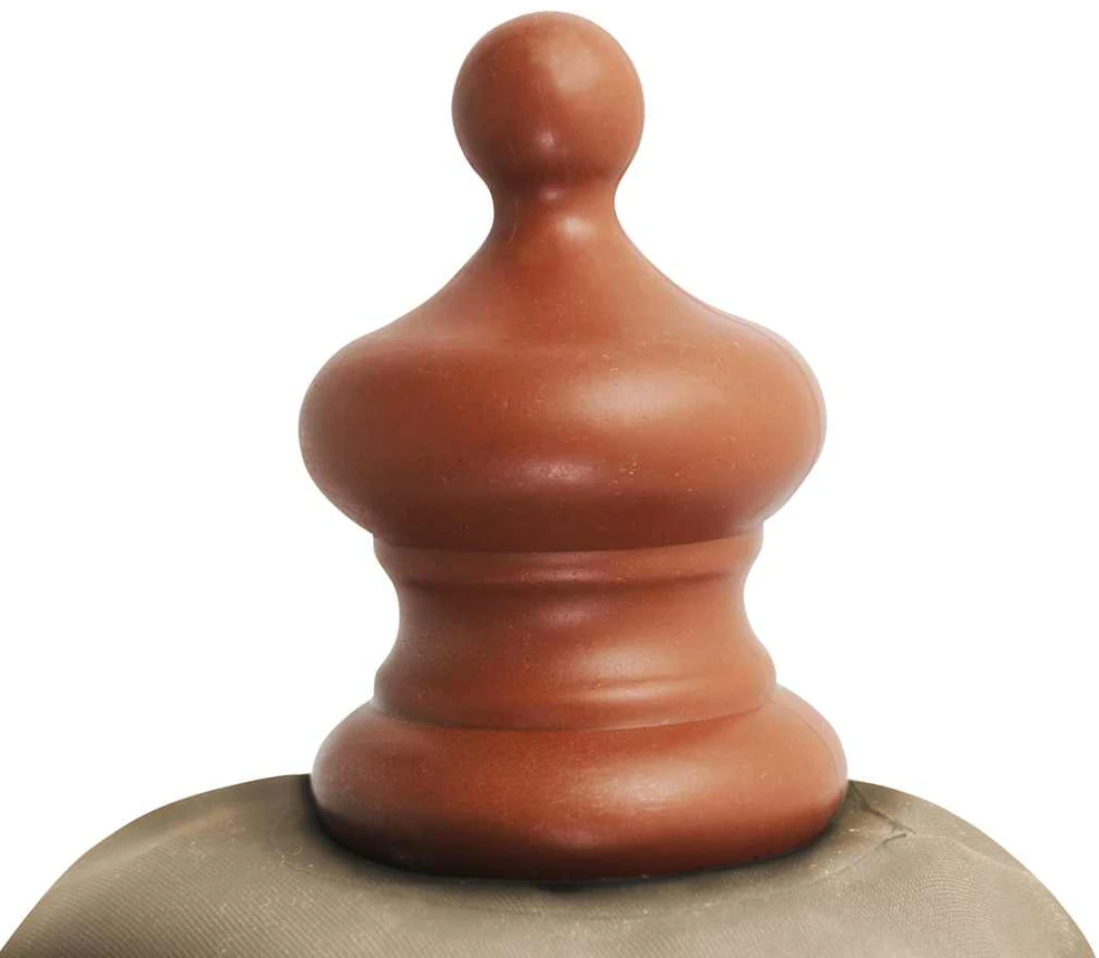 Lauko skėtis nuo saulės su mediniu stulpu, taupe spalvos, 350cm
