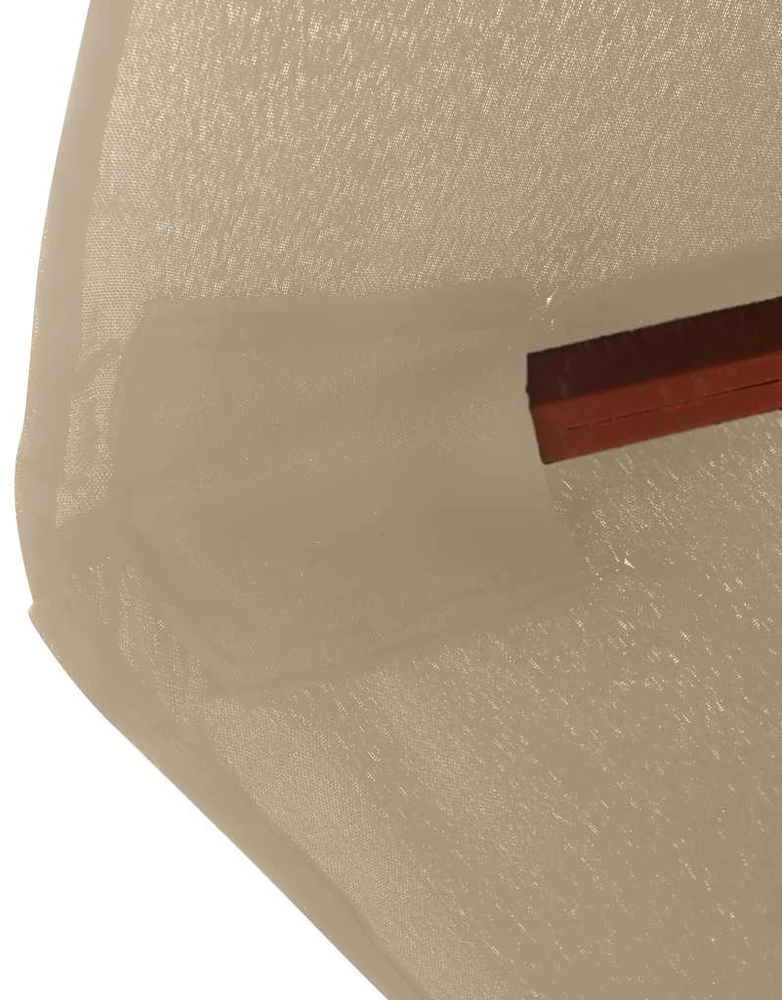 Lauko skėtis nuo saulės su mediniu stulpu, taupe spalvos, 350cm