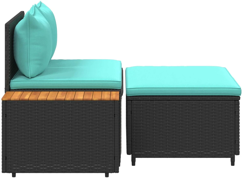 Lauko baldų komplektas Lauko sofos komplektas 4 -Seater 4 vnt. 55 x 30 x 39 cm