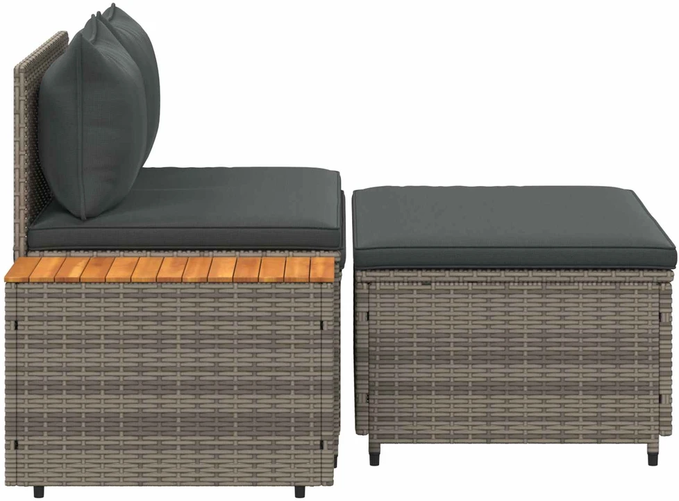 Lauko baldų komplektas Lauko sofos komplektas 4 -Seater 4 vnt. 55 x 30 x 39 cm