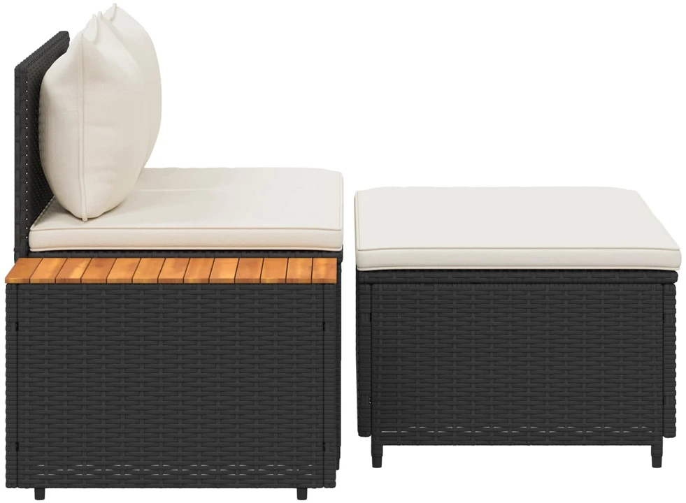 Lauko sofos komplektas 4 -Seater 4 vnt. 55 x 30 x 39 cm