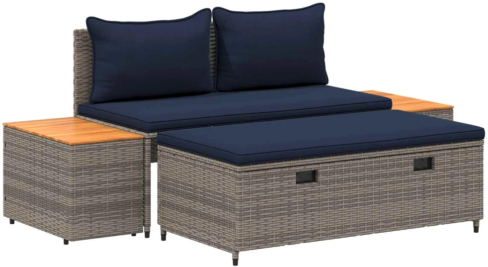 Lauko baldų komplektas Lauko sofos komplektas 4 -Seater 4 vnt. 55 x 30 x 39 cm