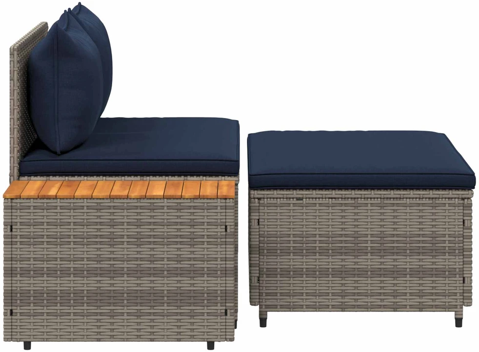 Lauko baldų komplektas Lauko sofos komplektas 4 -Seater 4 vnt. 55 x 30 x 39 cm