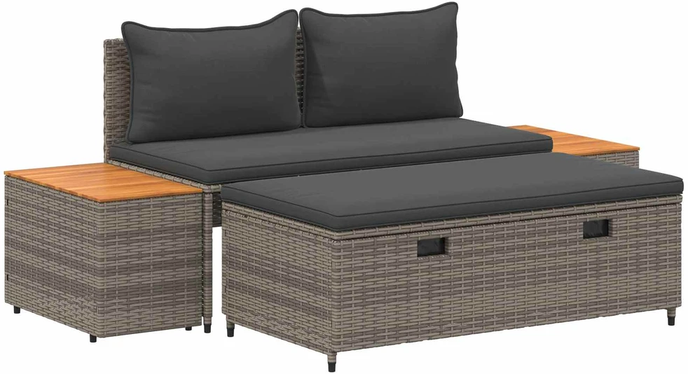 Lauko baldų komplektas Lauko sofos komplektas 4 -Seater 4 vnt. 55 x 30 x 39 cm