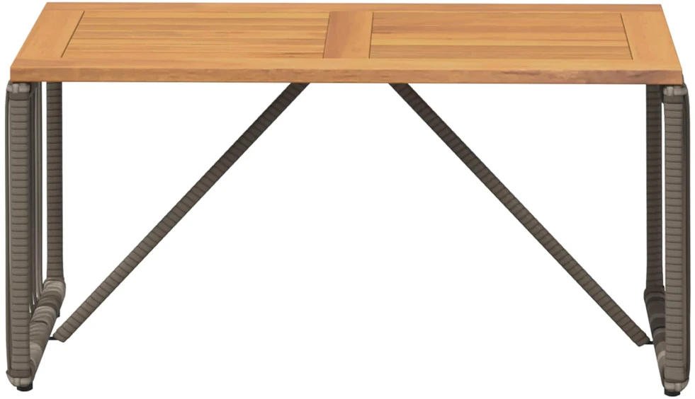 Lauko stalas Pilka ir ruda 80 x 40 x 40 cm poliratanas
