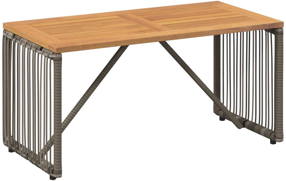 Lauko stalas Pilka ir ruda 80 x 40 x 40 cm poliratanas