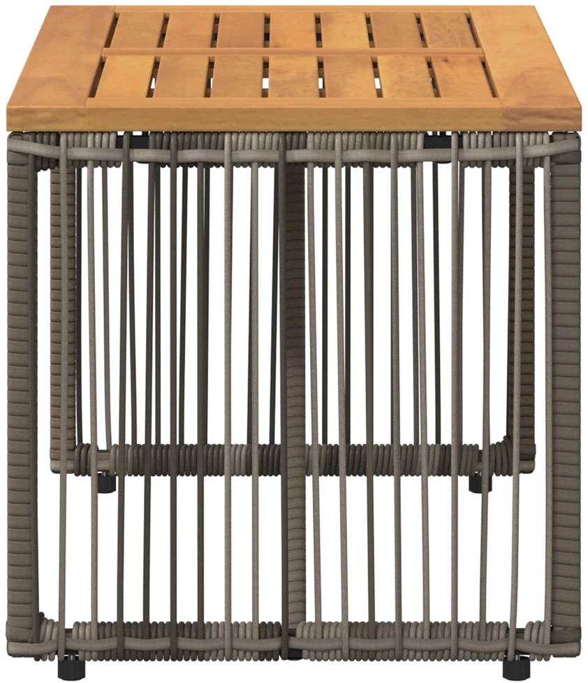 Lauko stalas Pilka ir ruda 80 x 40 x 40 cm poliratanas