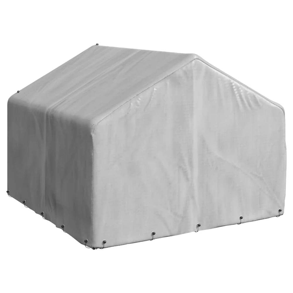 Lauko šunų voljeras su stogeliu, 2x2x1,5 m, cinkuotas plienas