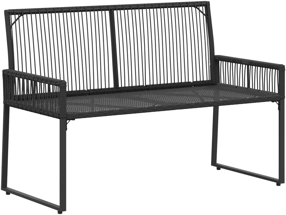 Lauko baldų komplektas Lauko suolas 2 -Seater 4 vnt. 110 x 59 x 82 cm poliratanas