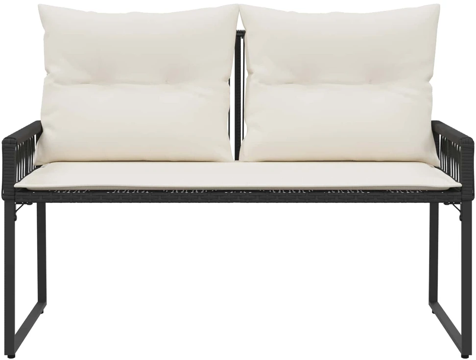 Lauko baldų komplektas Lauko suolas 2 -Seater 4 vnt. 110 x 59 x 82 cm poliratanas