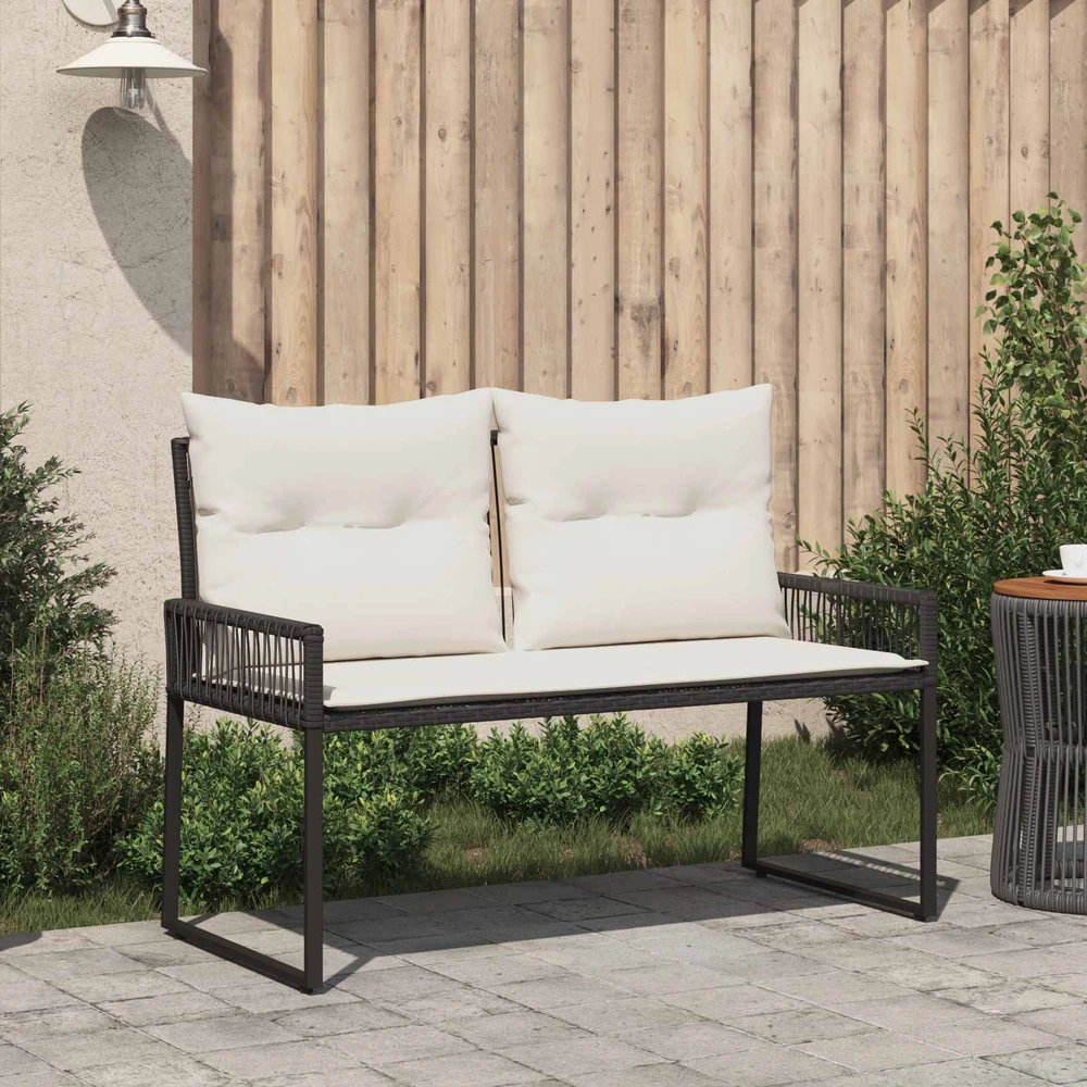 Lauko baldų komplektas Lauko suolas 2 -Seater 4 vnt. 110 x 59 x 82 cm poliratanas