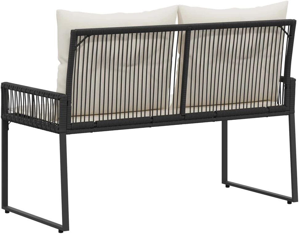 Lauko baldų komplektas Lauko suolas 2 -Seater 4 vnt. 110 x 59 x 82 cm poliratanas