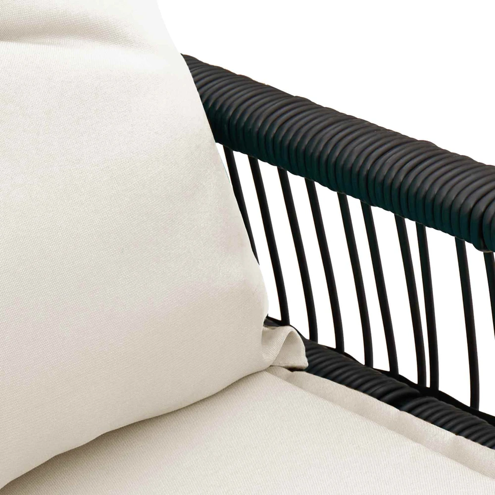 Lauko baldų komplektas Lauko suolas 2 -Seater 4 vnt. 110 x 59 x 82 cm poliratanas