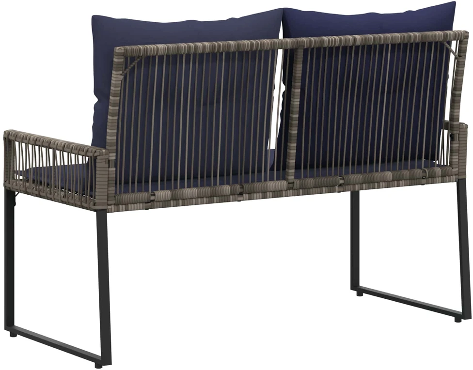 Lauko baldų komplektas Lauko suolas 2 -Seater 4 vnt. 110 x 59 x 82 cm poliratanas