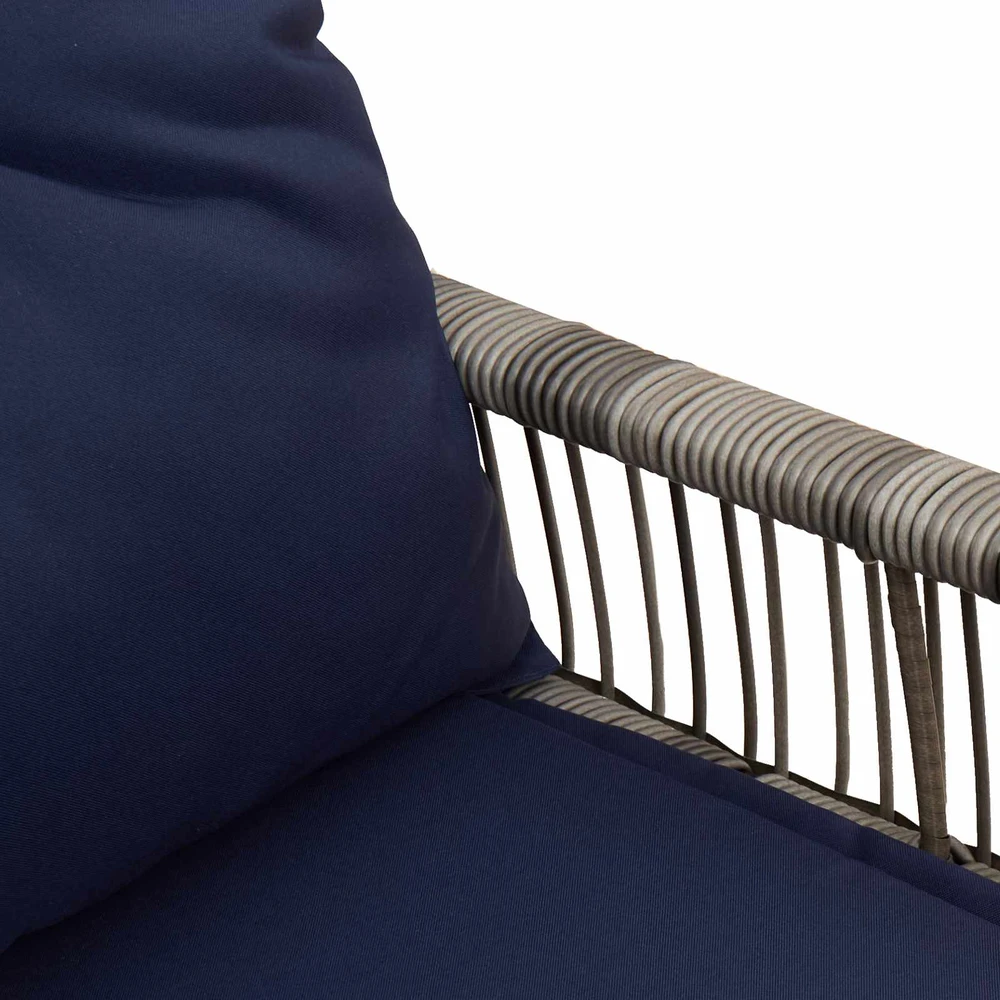 Lauko baldų komplektas Lauko suolas 2 -Seater 4 vnt. 110 x 59 x 82 cm poliratanas