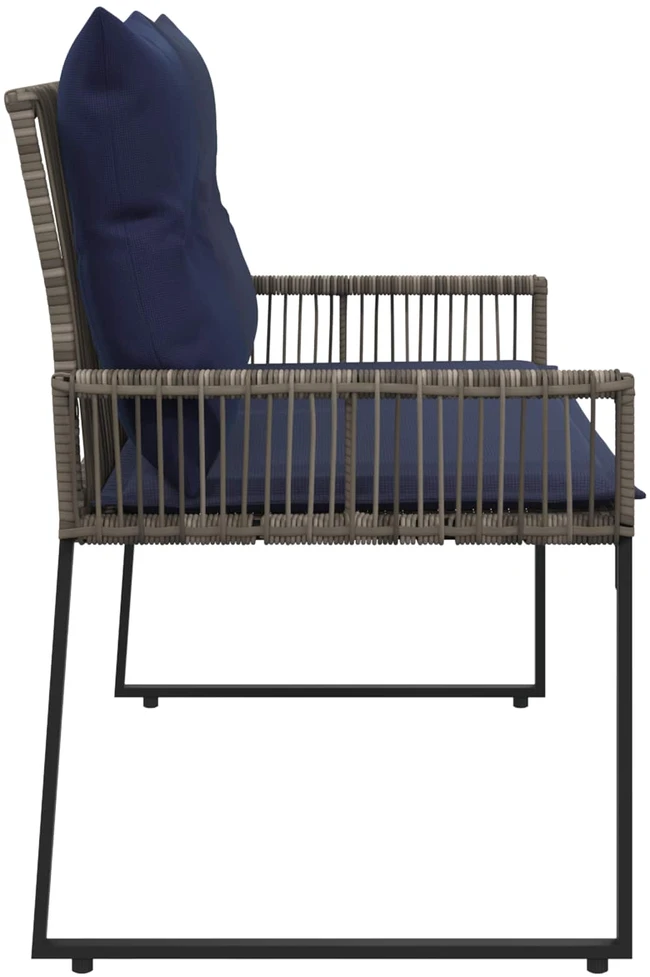 Lauko baldų komplektas Lauko suolas 2 -Seater 4 vnt. 110 x 59 x 82 cm poliratanas