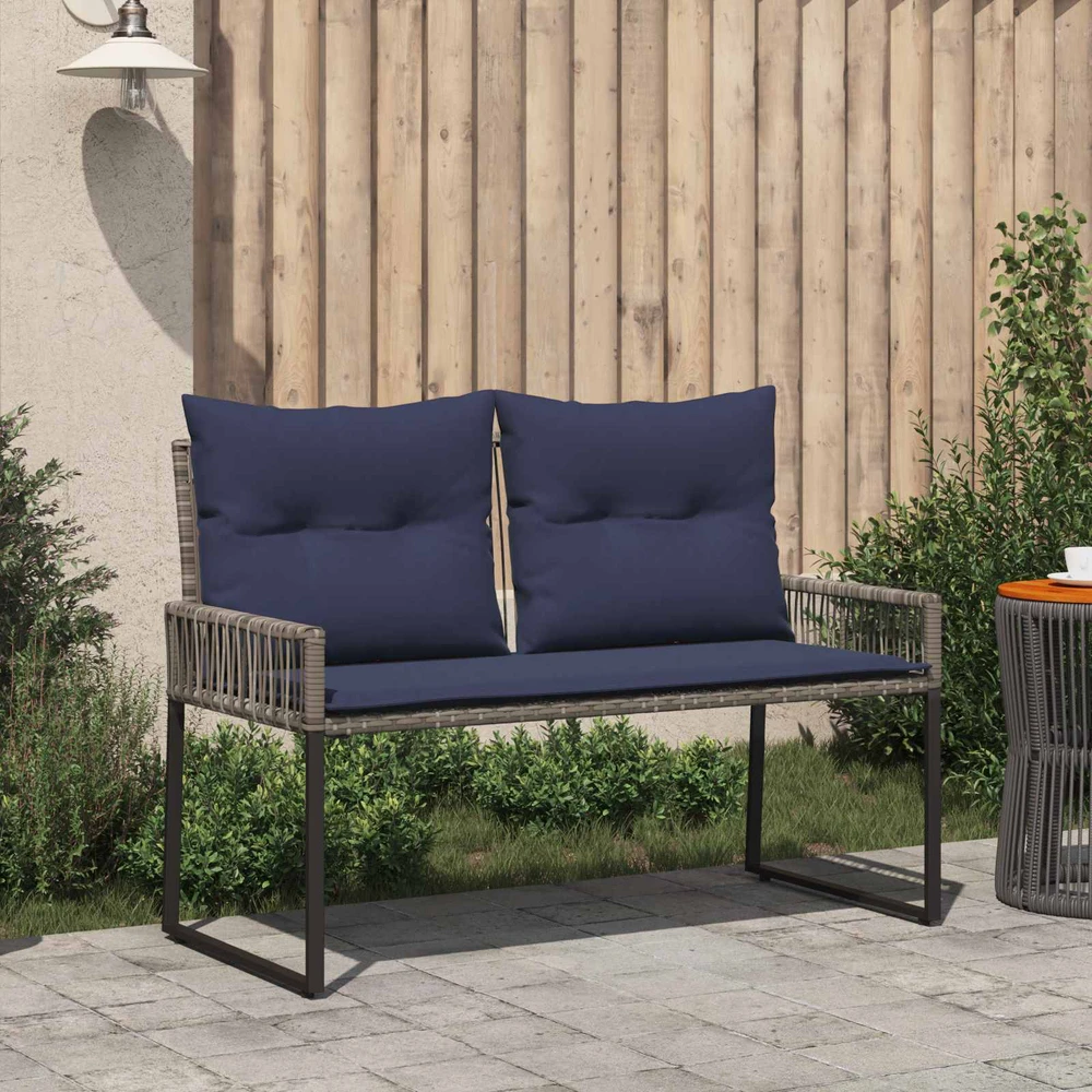 Lauko baldų komplektas Lauko suolas 2 -Seater 4 vnt. 110 x 59 x 82 cm poliratanas