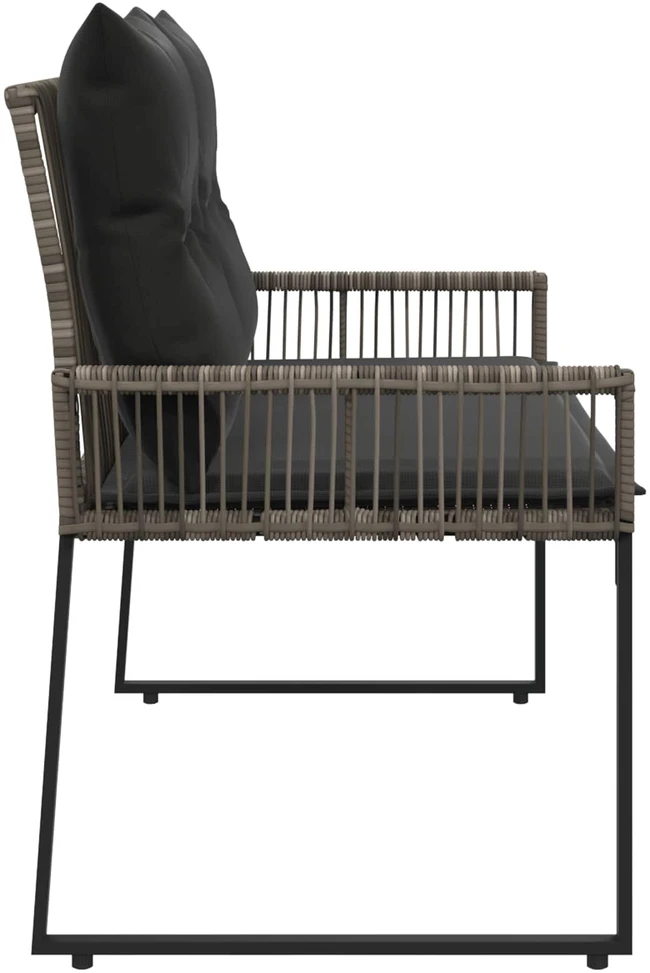 Lauko baldų komplektas Lauko suolas 2 -Seater 4 vnt. 110 x 59 x 82 cm poliratanas