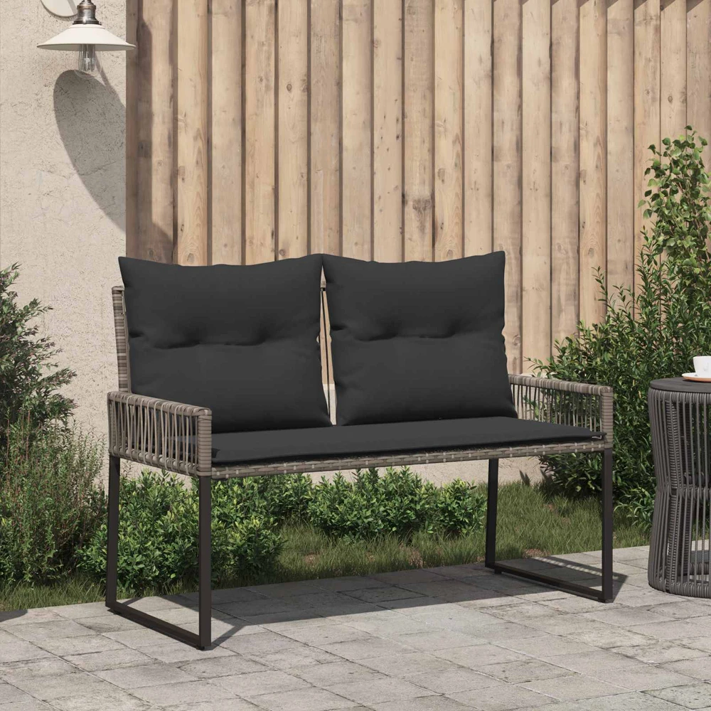 Lauko baldų komplektas Lauko suolas 2 -Seater 4 vnt. 110 x 59 x 82 cm poliratanas