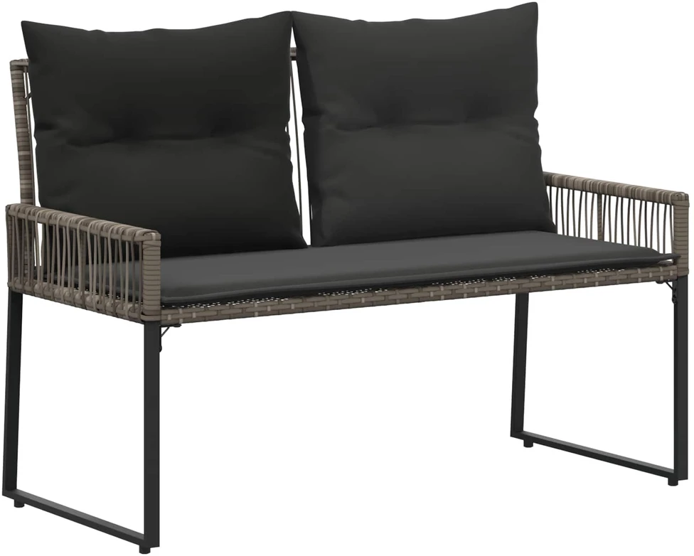 Lauko baldų komplektas Lauko suolas 2 -Seater 4 vnt. 110 x 59 x 82 cm poliratanas