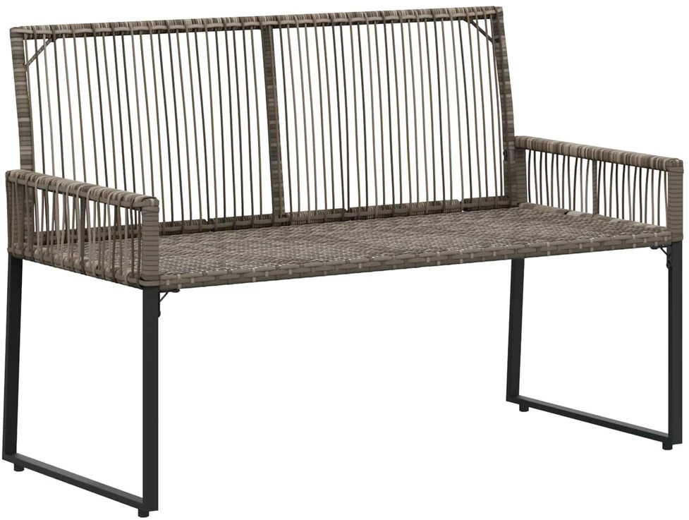 Lauko baldų komplektas Lauko suolas 2 -Seater 4 vnt. 110 x 59 x 82 cm poliratanas