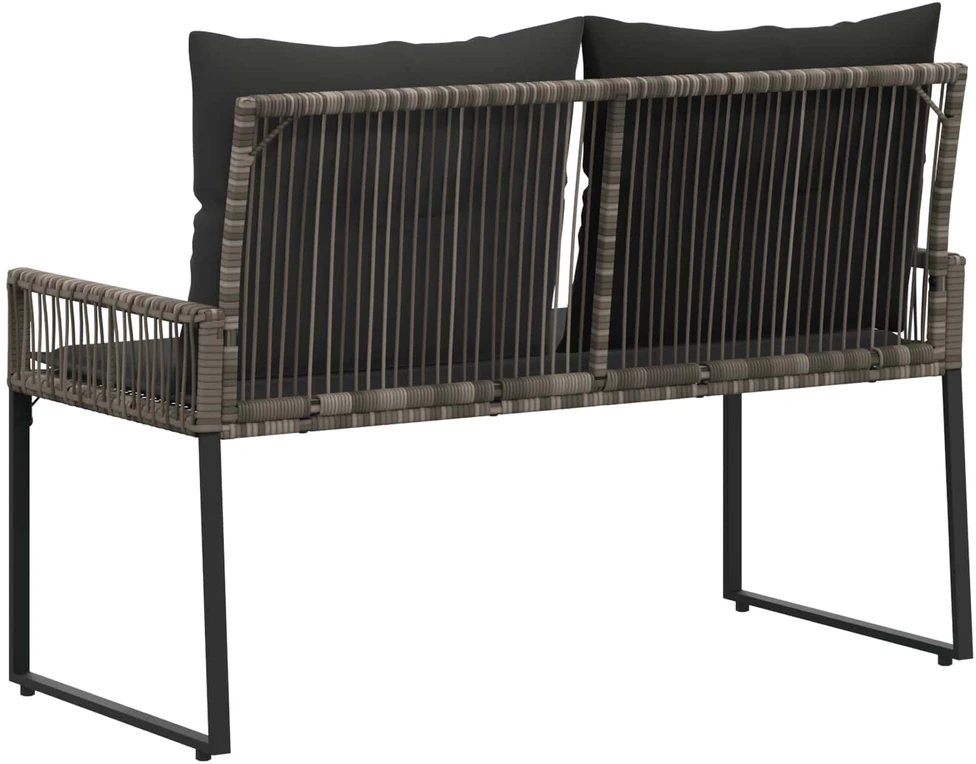 Lauko baldų komplektas Lauko suolas 2 -Seater 4 vnt. 110 x 59 x 82 cm poliratanas