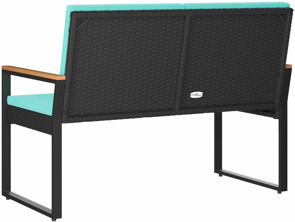 Lauko baldų komplektas Lauko suolas 2 -Seater 107 x 61 x 80 cm poliratanas
