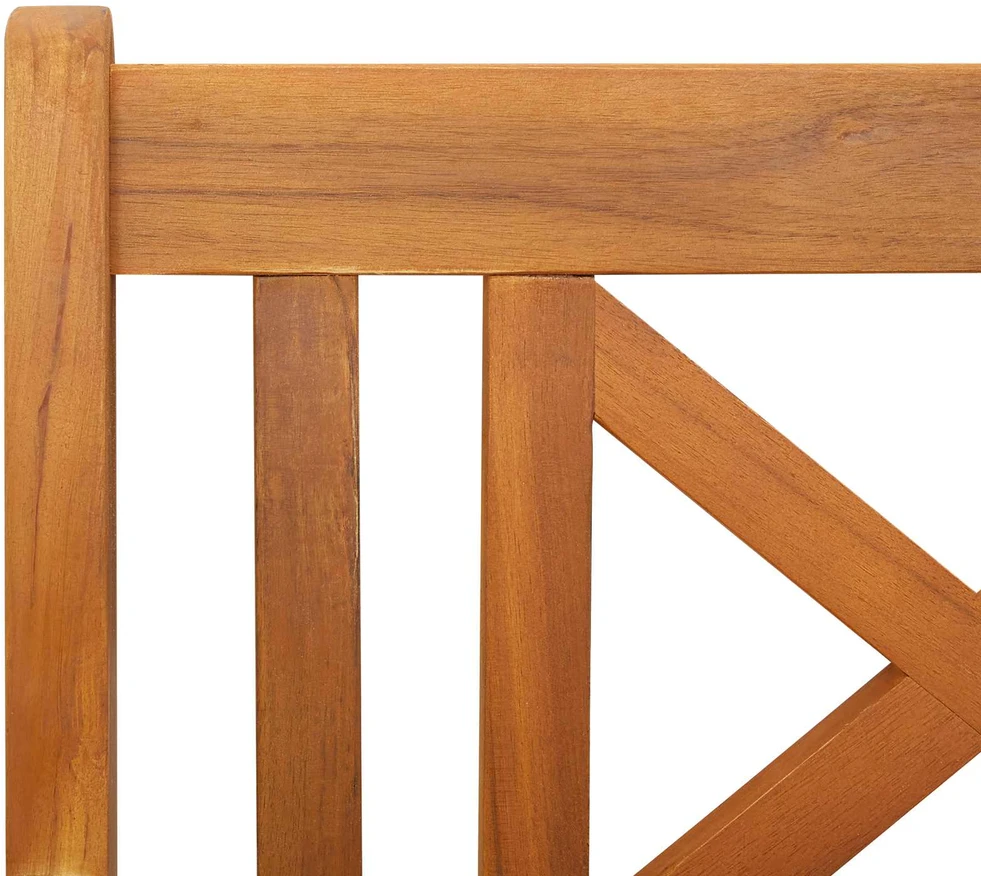 Lauko suolas 110 x 56 x 90 cm Kietos akacijos mediena Natūrali