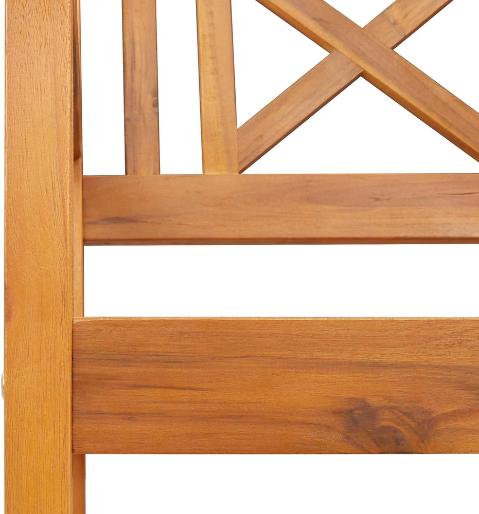 Lauko suolas 110 x 56 x 90 cm Kietos akacijos mediena Natūrali